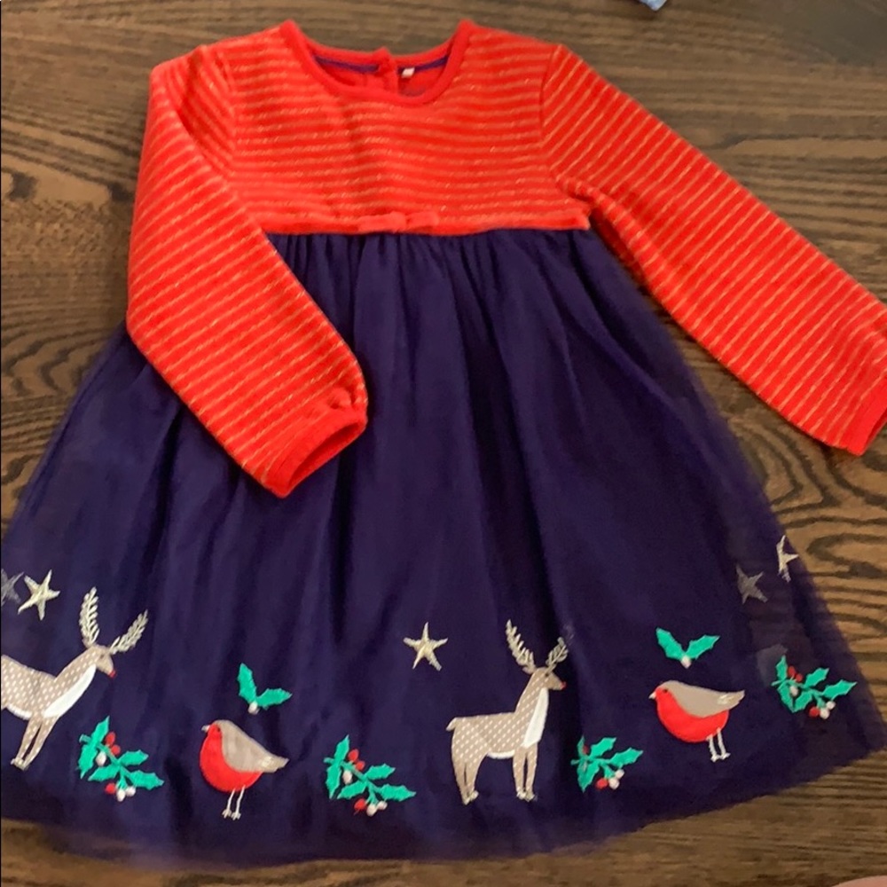 Baby Boden baby girl holiday dress 18-24 mo
